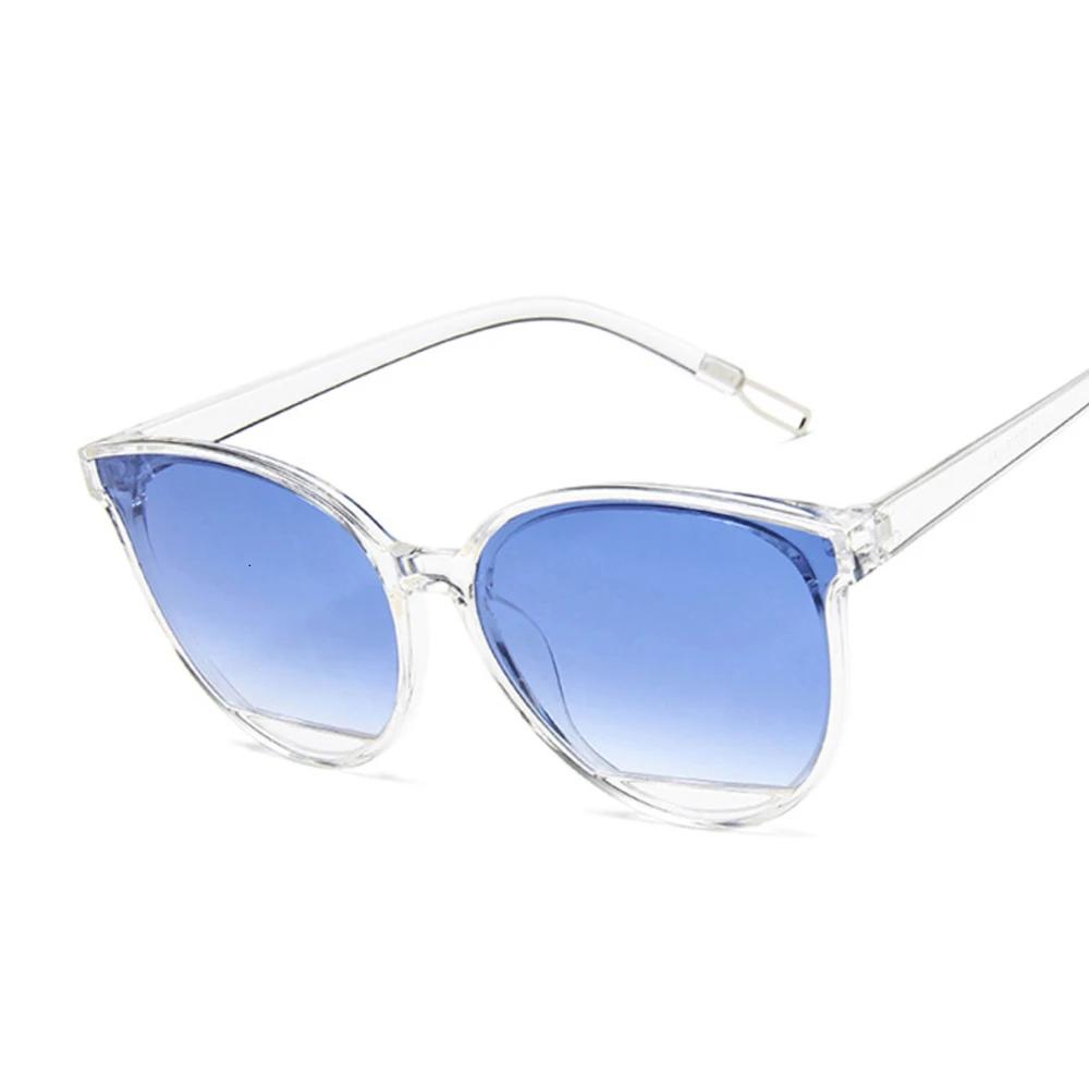 New Vintage Frame Classic Sunglasses Women Uv400 Protection Eyewear Mirrored Reflective Lens