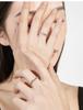 Sterling Silver Shining Star River Couple Rings - High-End Mobius Pure Silver