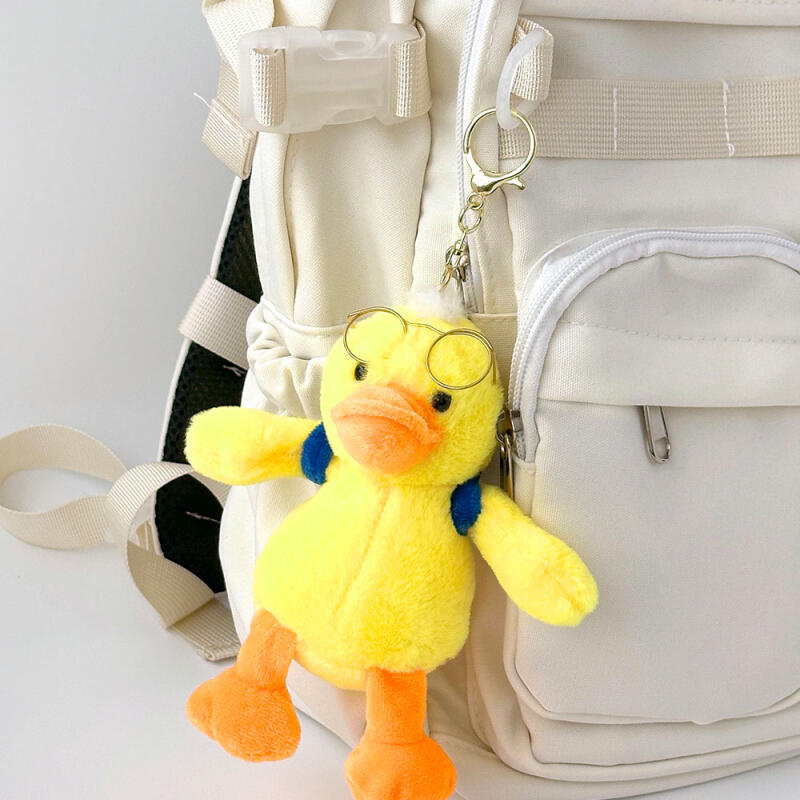 Glasses Duck Doll Keychain