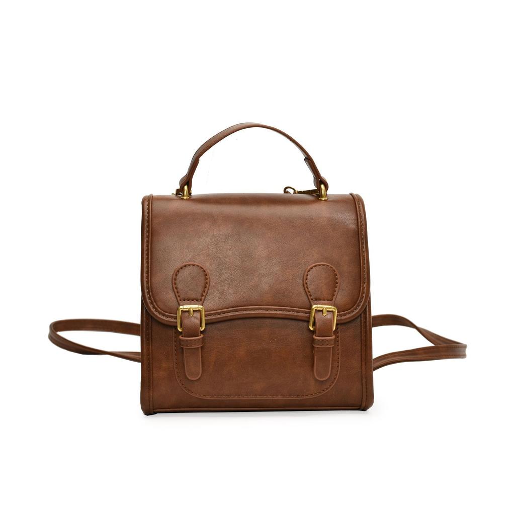 Premium Textur Retro Tragbar Kleine Tasche Weiblichkeit Rucksack Große Kapazität Umhängetasche