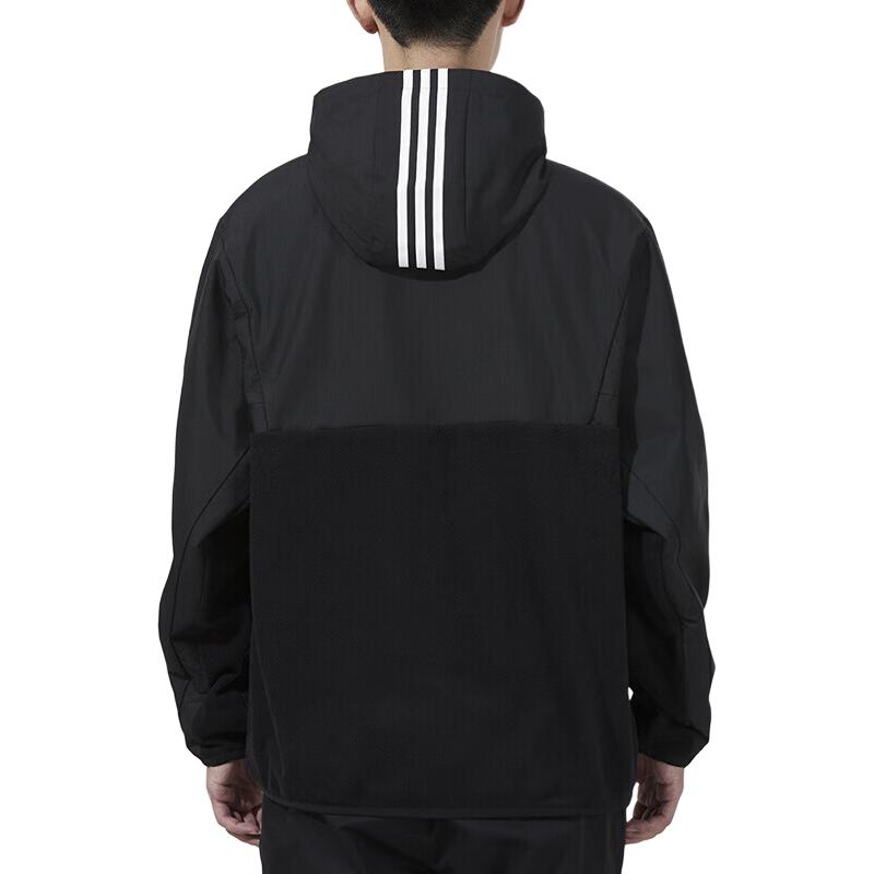 adidas Jackets Men's Black Hooded Moderate Other H39244
