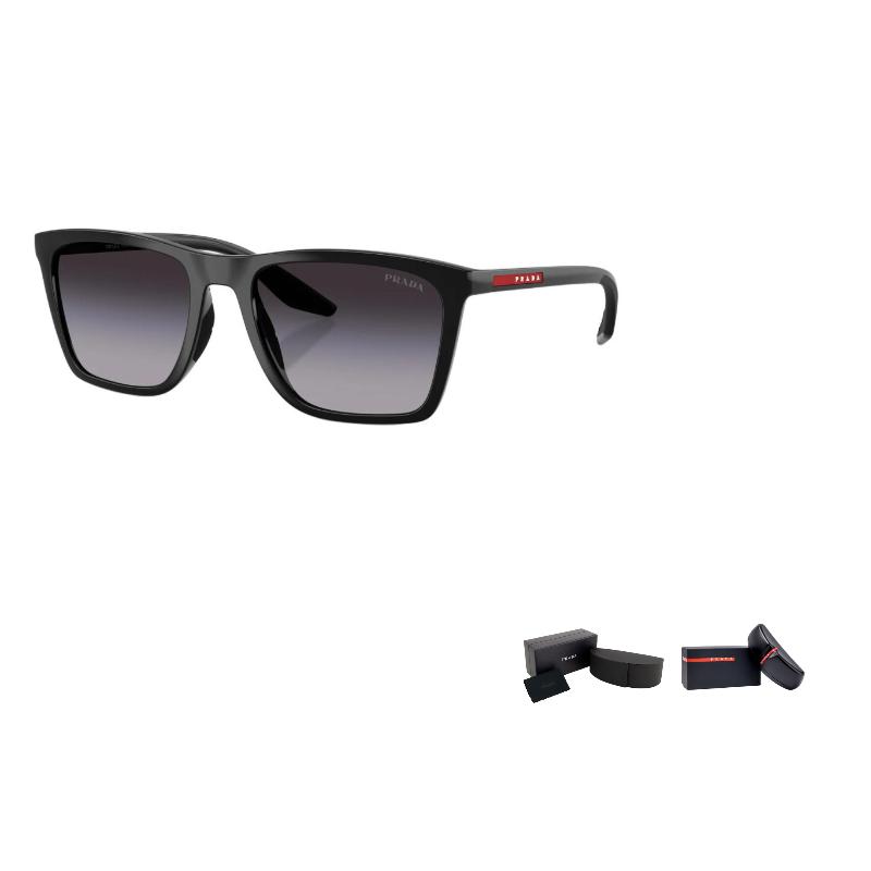 Prada Logo Design Injected Butterfly Sunglasses Men sunglasses Black PSB08S1AB09U