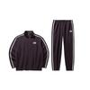 Comfortable Striped Drawstring Casual Sports Suit Men Suits Dark-Brown 952438201-2