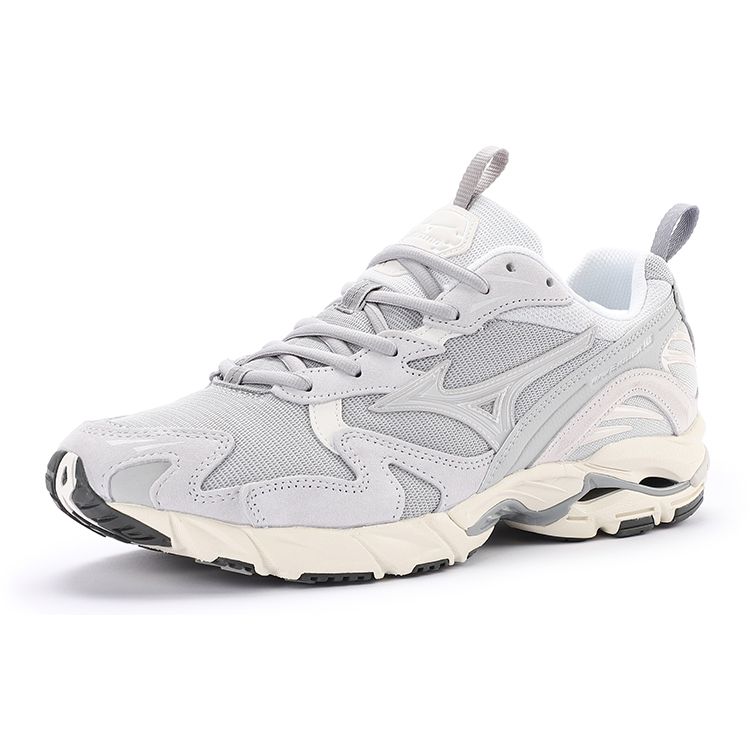 Mizuno Rider 10 Comfortable Sports Leather Breathable Shock Absorption Low Top Training Running Shoes Unisex sneaker Mist-Gray D1GA222611