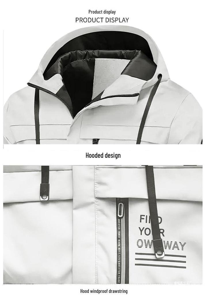 European Style Men's Windproof Waterproof Outdoor Jacket - Autumn/Winter 2026 Collection