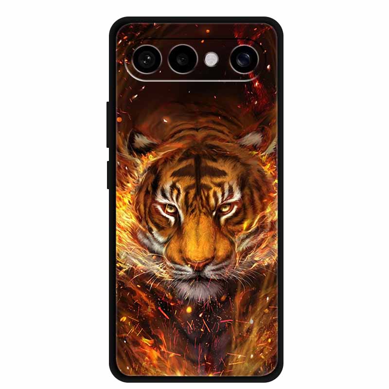 For Vivo S50 Pro Mini Case Lovely Lion Black Bumper Soft Silicone Coque for Vivo S 50 Pro Mini 6.31" Cover TPU Protector Funda