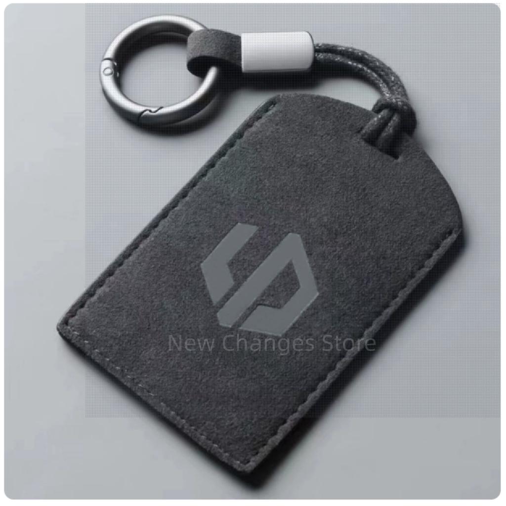 Original Car Color Leather Key Case Cover Fob For Leapmotor B01 B10 Car Keyless Remote Key Card Kit Protector Accessorie