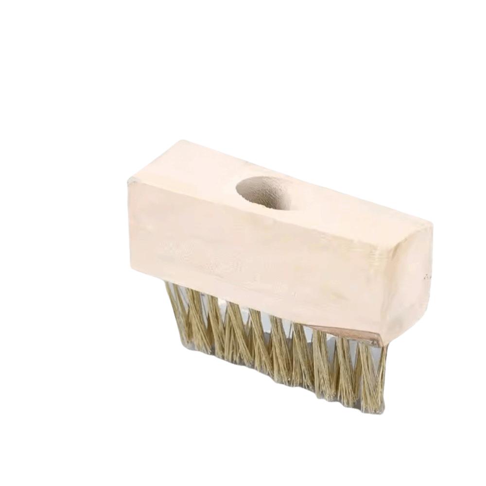 Long Handle Weeding Brush Steel Wire Bristles Scratch Brush Weed Remover Professional Use