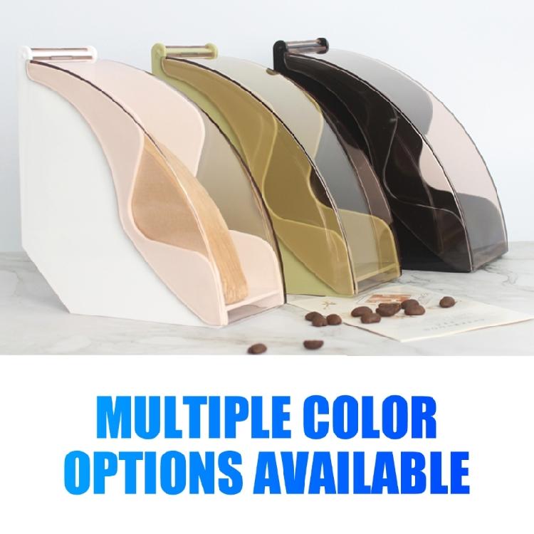 Stirdy Actylic Materials Filter Paper Storage Organizers with Fan Shape Designs Portable Accessory for Easy Access