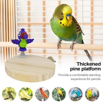 Parrot Stand Bird Cage Accessories Natural Chewable Enrichment Toy Playground Accessories For Conure Chicken Pigeon Indoor