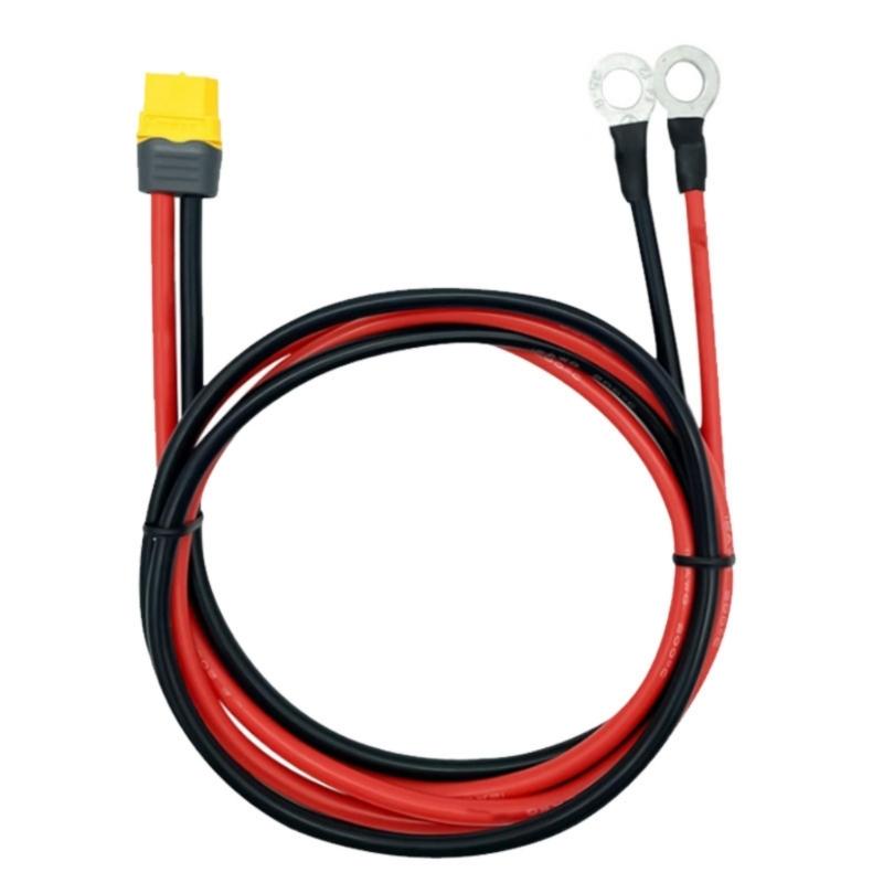 Durability XT60 to O Rings Clamp Cable 12AWG Ideal for DIY and Hobbyists Seekings Stability High Current Capacity