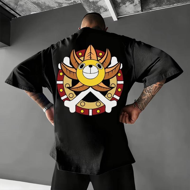 T-shirt Grafica Casual Oversize One Piece Luffy Anime Maglietta Uomo Donna Estate 2026 Manica Corta Top Streetwear Cosplay Abbigliamento Y2k
