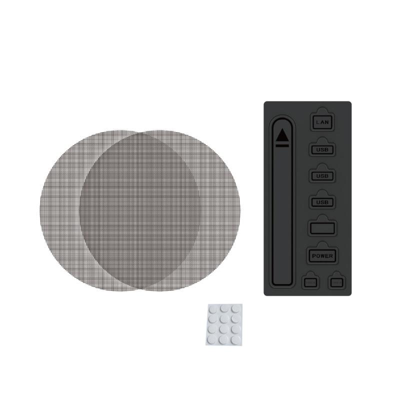 Strong ABS Dust Proof Cover Breathable Mesh Dust Protector Protective Silicone Dust Plugs & ABS Cover for P5 Consoles 1