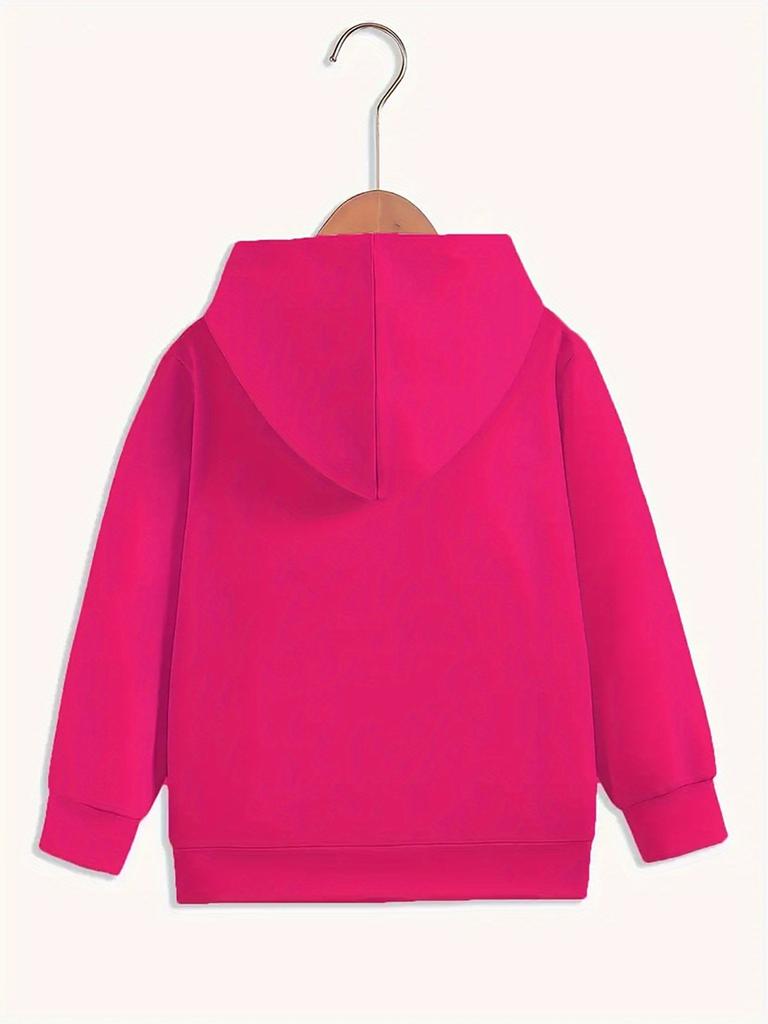 Hooded Sweatshirt for Spring And Autumn, Unisex, Featuring a John 3:16 Print, Casual Top Suitable for Young Kids