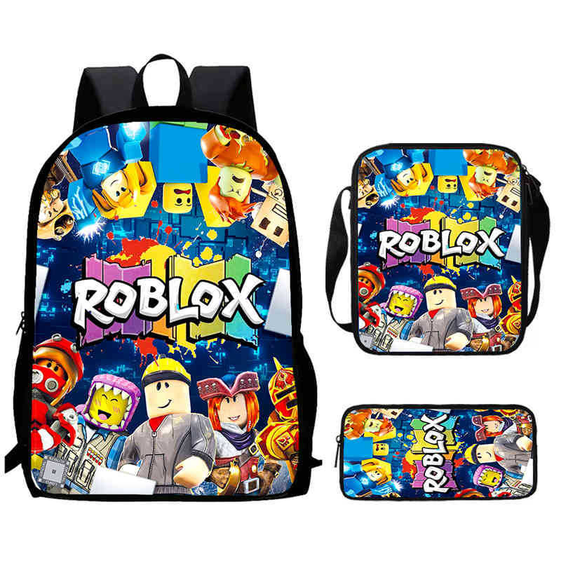Roblox Printed Backpack, Children'S And Elementary School Bags