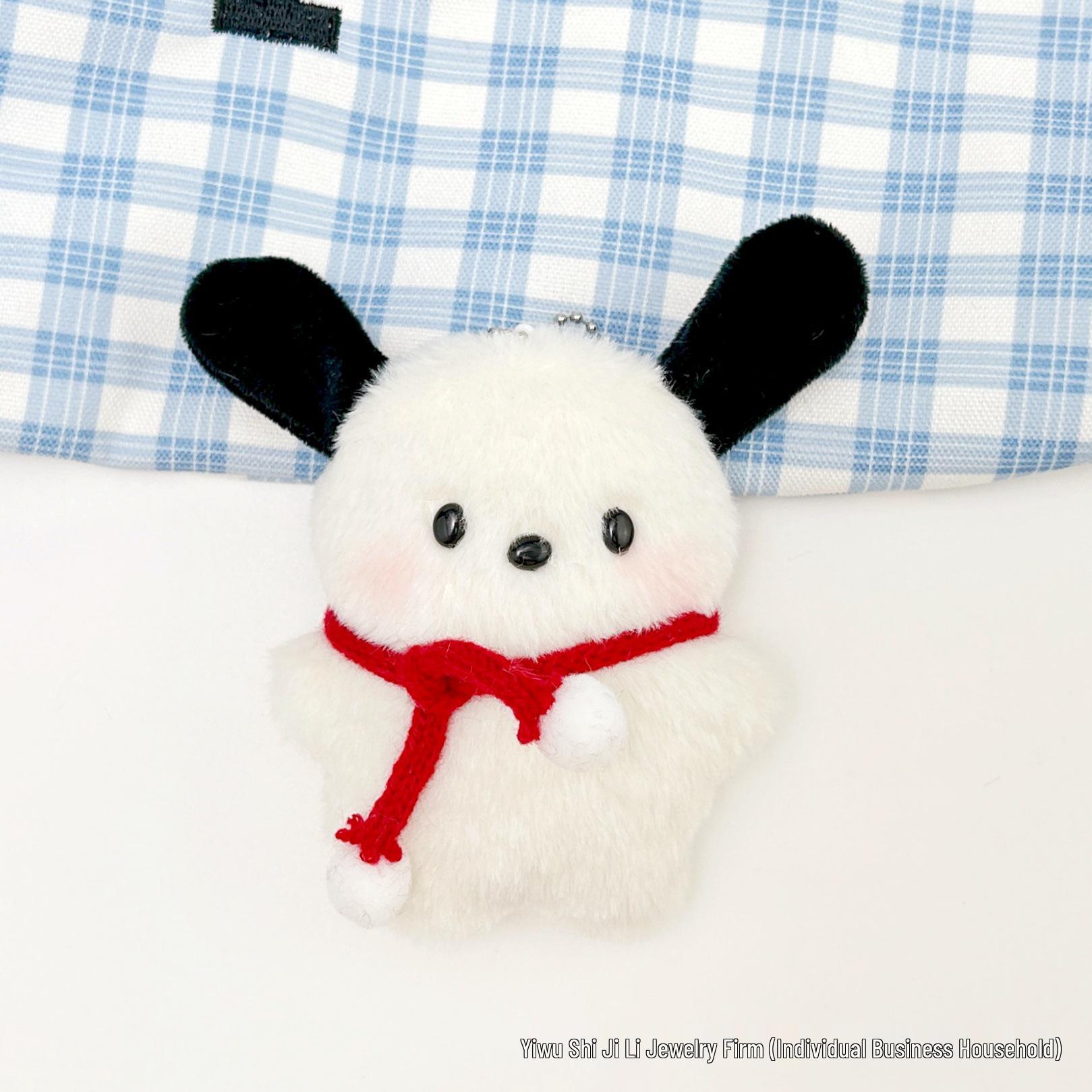 Cute Pilot Pachacco Squeaky Doll Keychain - Cartoon Backpack Pendant