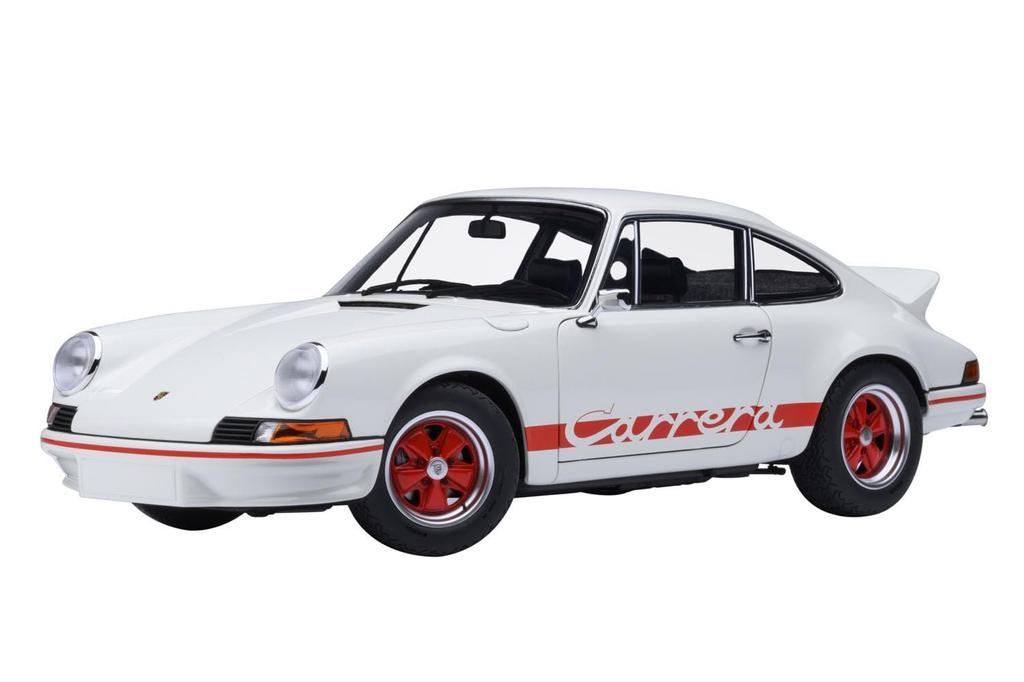AUTOart Skala Porsche 911 Carrera RS Prix Ferdig Produkt 78030 1/18 2.7 (Stor Hvit/Rød Stripete)