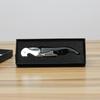 Jiuyou 4-Piece Stainless Steel Wine Tools: Waiter's Corkscrew, Pourer, Corkscrew Set in Gift Box.