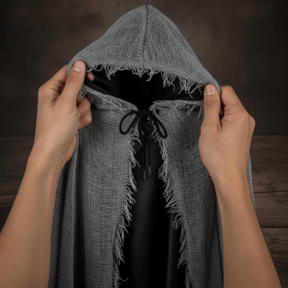Exaggerated Style Halloween Cosplay Cape Ripped Texture Halloween Ghost Costume Day Of The Dead