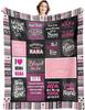 Cozy Sofe Warm Flannel Blanket Gifts for Granddaughter Grandma Birthday Gifts Grandma Throw Blanket for Sofa Bed Home Decor