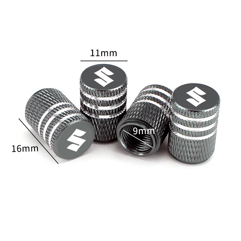 Car Wheel Tire Air Valve Caps Auto Stem Cover for SUZUKI Swift SX4 S Cross Jimny Samurai Vitara Xl Alto Liana Ignis Accessories