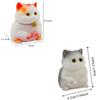 Cartoon Soft Material Cat Shaped Squeeze Colorful Mini Size Animal Squeeze Cat Bell Bow Slow Rebound Squeeze