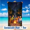 Beach Towel Custom Name Text, Quick Dry Large Towel For Beach HomeScooby-Doo