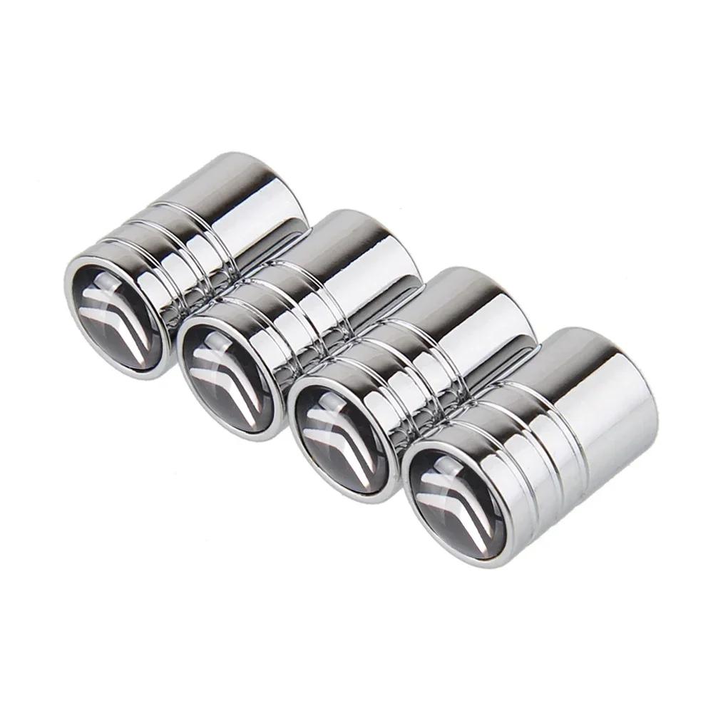 

Tire Valve Caps Citroen Stripe Style Wheel Stem Covers For Citroen C1 C3 C4 C5 Cactus Auto Exterior Accessories (Black/Silver) срібний