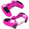 For Sony PlayStation 5 Controller Silicone Case with 8 Joy-Stick Caps Color Matching Protective Cover