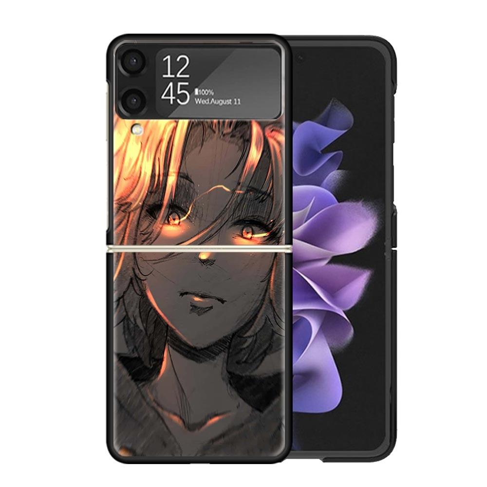 Tokyo Anime Aevengers Clear Phone Case For Samsung Z Flip 7 6 5 4 3 Galaxy ZFlip7 ZFlip6 ZFlip5 ZFlip4 ZFlip3 5G Print Cover Coq