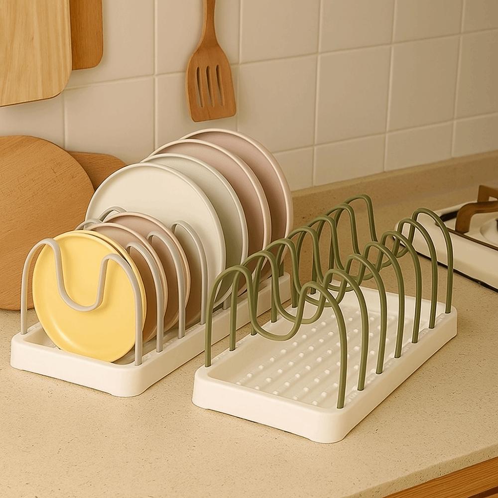 U-shaped Pot Lid Rack Adjustable Cutlery Storage Rack Multifunctional Pot Lid Holder  Kitchen