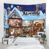 Christmas Cartoon Background Decorative Tapestry Bohemian Hippie Wall Decorative Tapestry Christmas Home Background Decorative