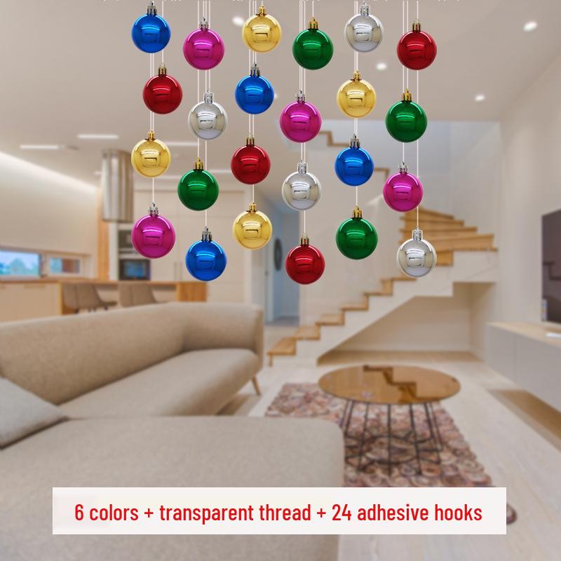 

Цветные декоративные подвесные украшения: Гальванизированные круглые шары для рождественских, потолочных и оконных украшений