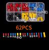 Automotive Insulated Electrical Wire Connector Kit Assorted Male Female Spade Ring Fork Butt Crimp Terminals  Lugs Set for Cable