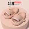Cute Shark Slippers 4CM Platform Women Men Indoor Bathroom Slides Couples Summer Shoes Soft EVA Female Male Beach Flip Flops