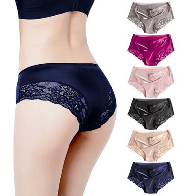 Shorts of Seamless Cute Bikini Sexy Lace Underwear Highly Breathable Stretchable Pants Deodorizing Antibacterial Cotton Panties Beautiful Buttocks