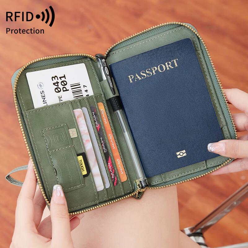 MDNGMDNG RFID Blocking Travel Passport Wallet