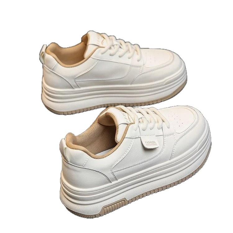 Girls' little white shoes platform-soled versatile 2025 new popular autumn fashion campus leisure sports heightening board shoes women