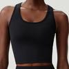 European and American I-Shaped Beauty Back Sports Vest Mesh Breathable Yoga Bra High Strength Shockproof Running Fitness Bra Women