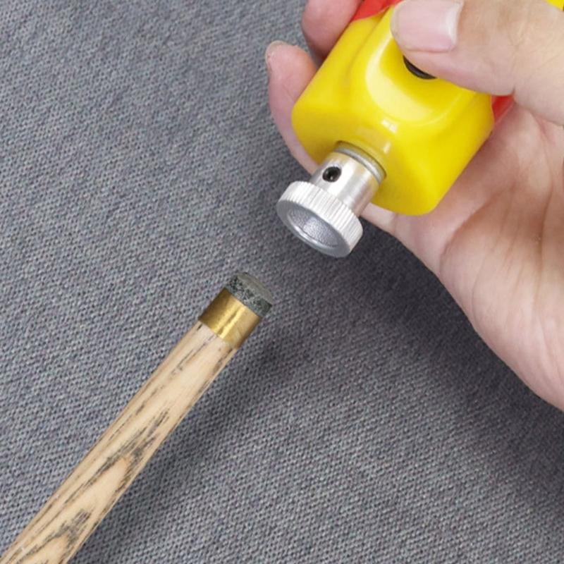Efficient Electric Billiard Cue Tip Grinding Polishing Rod Repair Tool for Billiards Enthusiasts