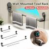 50-100CM Wall-Mounted Suction Towel Rack Rotatable Adjustable Retractable Storage Rod Multipurpose Household Slipper Racks Bathroom  Storage Supplies