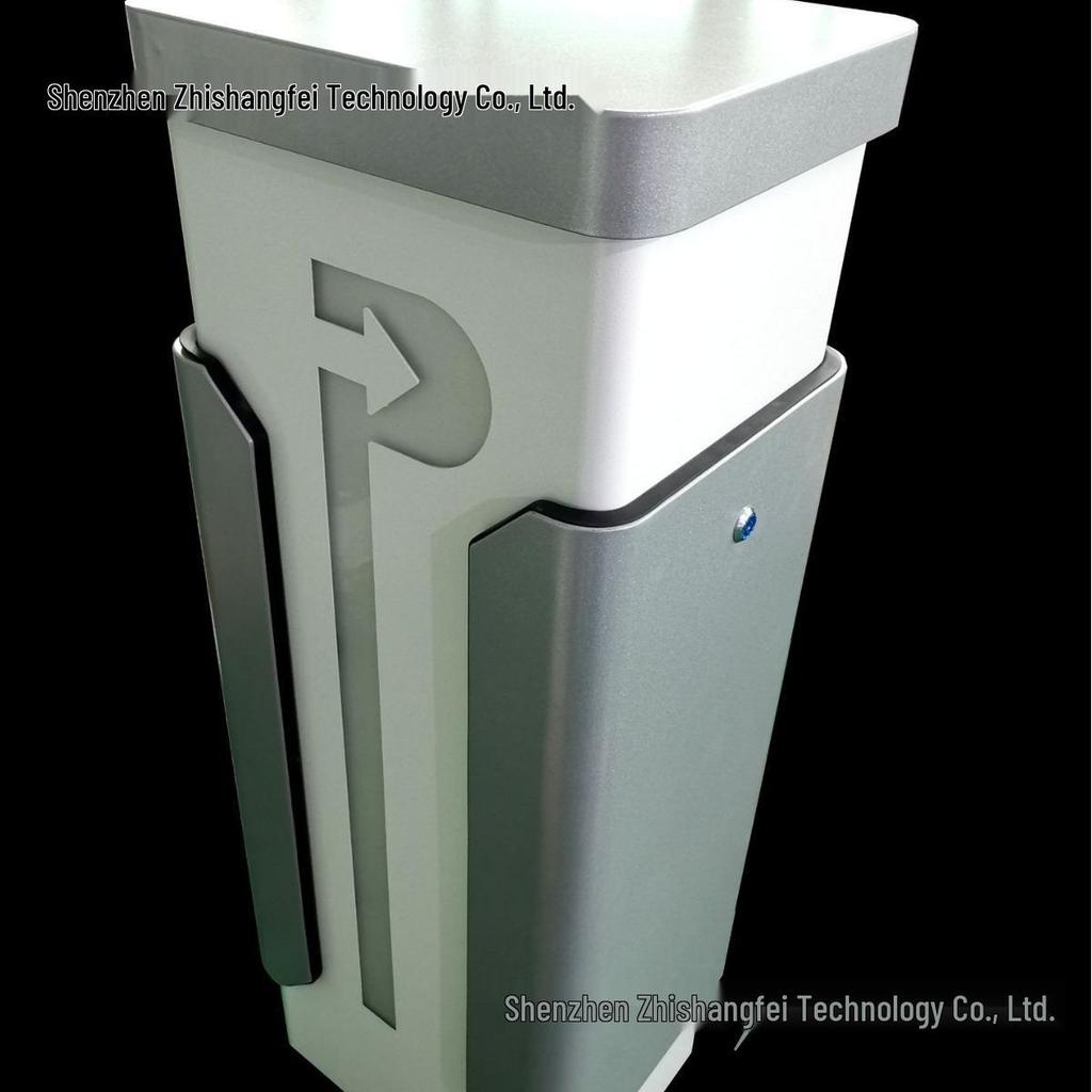 1-Second Quick Barrier Gate for Parking Lot Access with License Plate Recognition & Card Swiping, Compatible with Ground Loop Radar