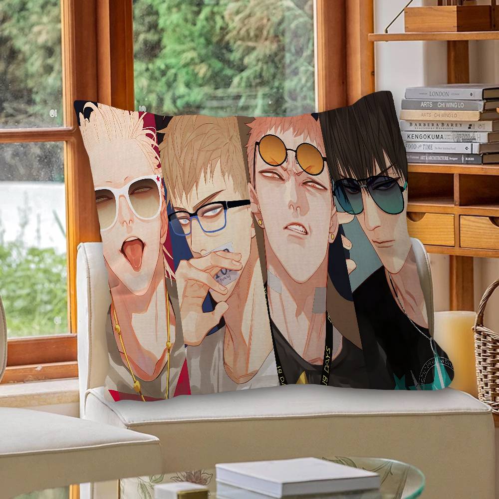 19 Days Comics Cushion Cover Car Throw Pillow Case For Sofa Car Christmas Gift 40x40cm 45x45cm