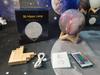3D Moon Lamp with USB Charging, Remote Control, and Painted Planet Design - Creative Starry Sky Night Light Table Lamp.
