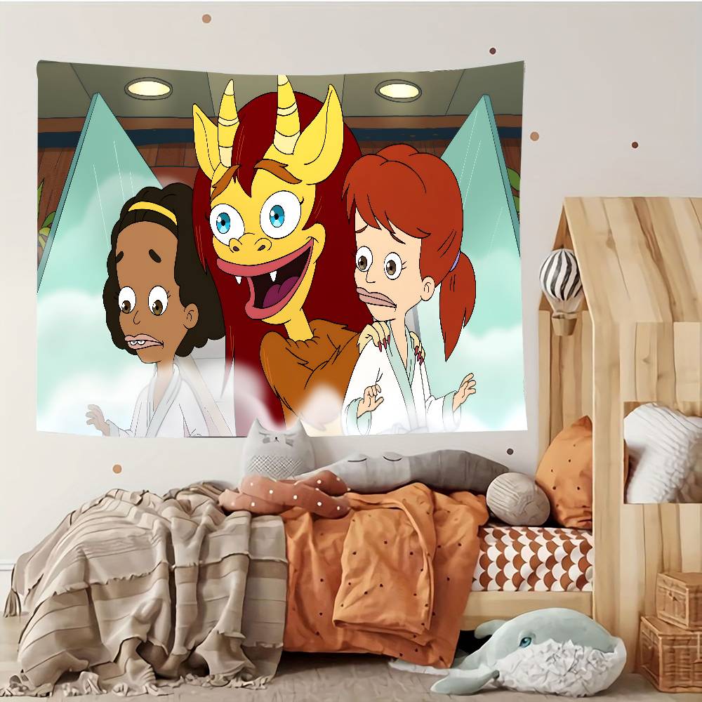 

BBig Mouth Cartoon Tapestry Customizable Tapestries Of Various Styleswall Hangings Celebrity Photo Printingwall Hangings 74x94cm(29x37in)