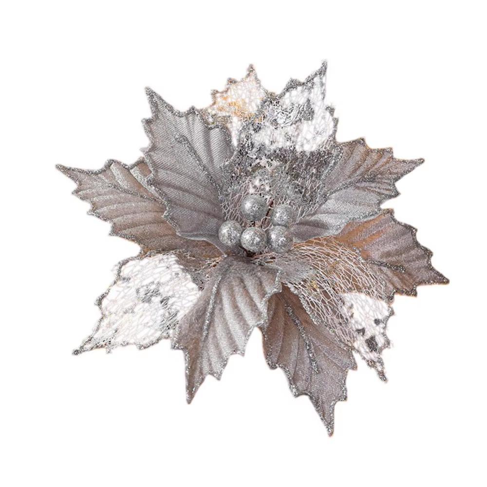 Handmade Artificial Flower Oranment Mixed Leaves Xmas Decorative Flowers Home Decor