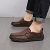 Handmade Genuine Leather Men's Casual Shoes Comfortable Moccasins Men Business Flats Shoes Driving Shoes