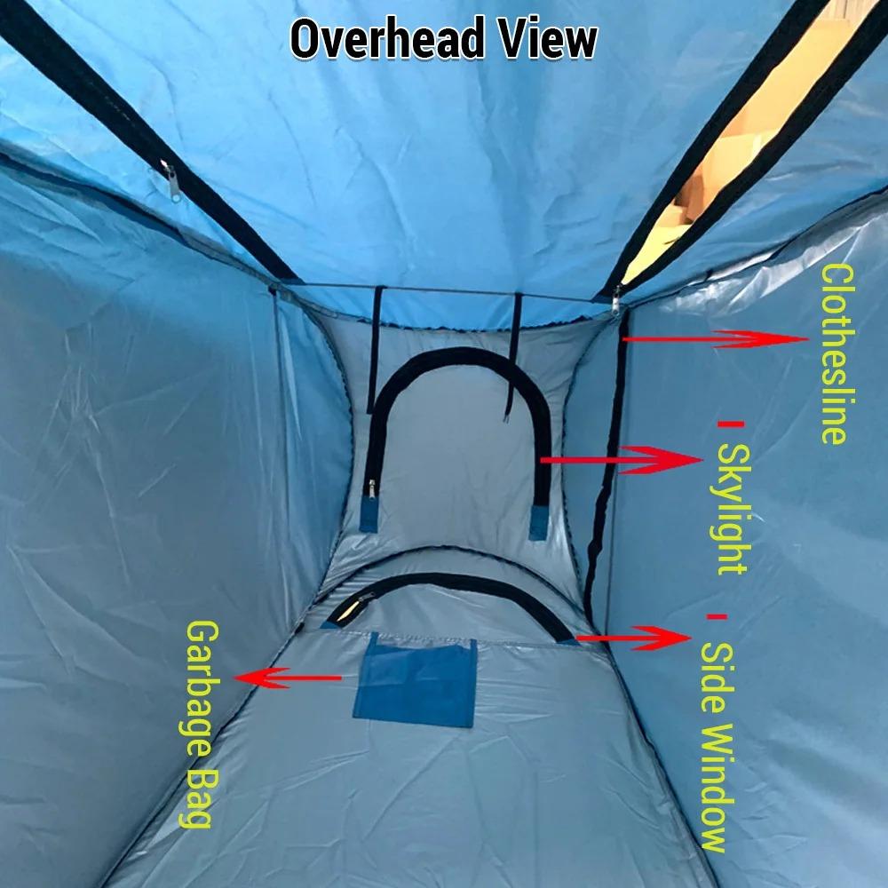 Portable Outdoor Camping Shower Pop Up Privacy Tent Shower Tent Waterproof Changing Room Shelter for Camping Hiking Beach Toilet Tent Shower Bathroom
