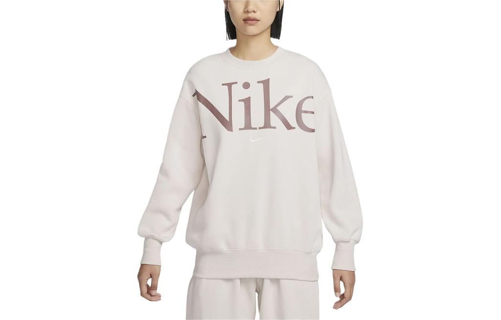 Nike Alphabet Crew Neck Casual Long Sleeve Sweatshirt FN3655-104