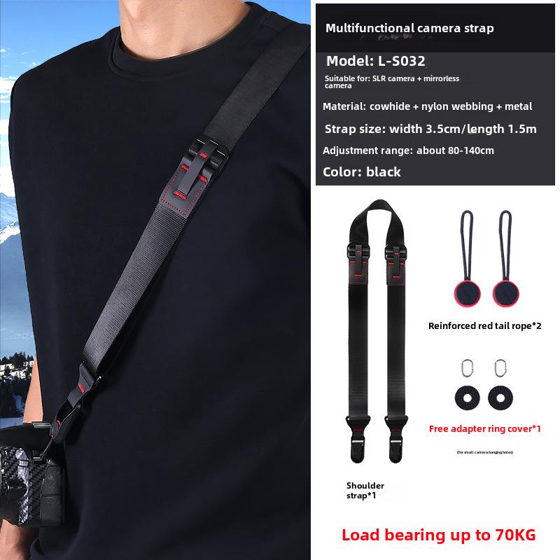 "Donkey SLR Camera Quick Release Shoulder Strap with Adjustable Diagonal Decompression Buckle"